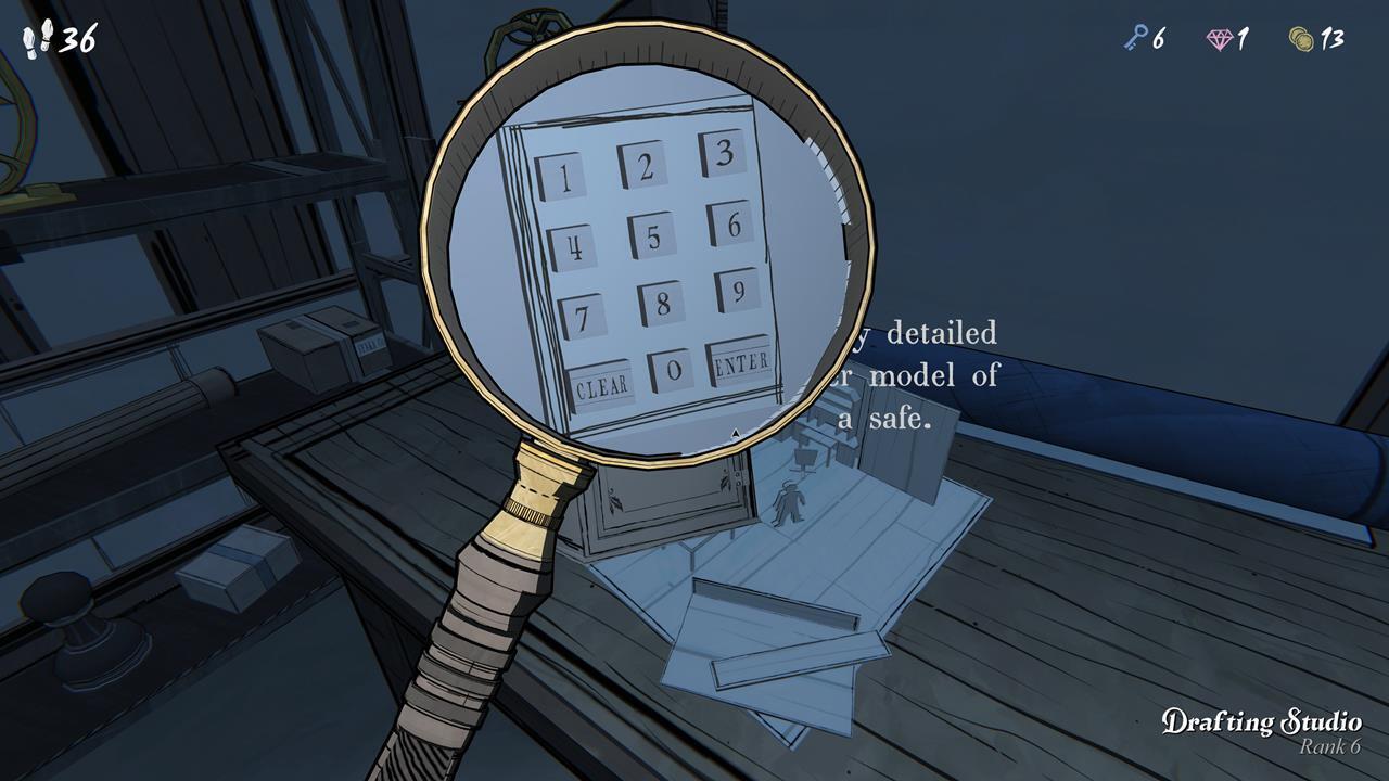 Drafting Studio Safe Location in Blue Prince